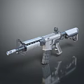 Modern Tactical Rifle Design With Scope Magazine And Metal Barrel Features