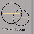 Surreal Focus Modern Golden Circular Wall Lamps With Illuminated Bars