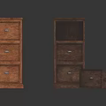 Wooden Chest of Drawers with Multiple Drawers and Separate Small Drawer Box