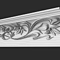 European-style Corner Pu Line Ceiling Decorative Line Yin Corner Line Villa Decoration Carved Yang Corner Line Imitation Gypsum Line 3d model