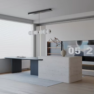 Modern table combination 3d model