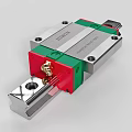 HIWIN Linear Guide Rail with Red Green Silver Slider and Precision Structure