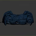 Futuristic Sci Fi Crab With Blue And Pink Glowing Mechanical Structure