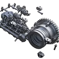 Gearbox internal structure 3d model