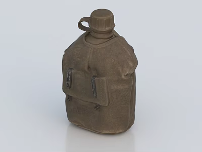 Daily Electrical Appliance Portable Brown Kettle With Lid And Strap Design For Home Use 3d model