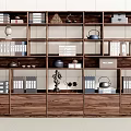 New Chinese-style Bookshelf Bookcase Decorative Bookcase Antique Rack 3d model