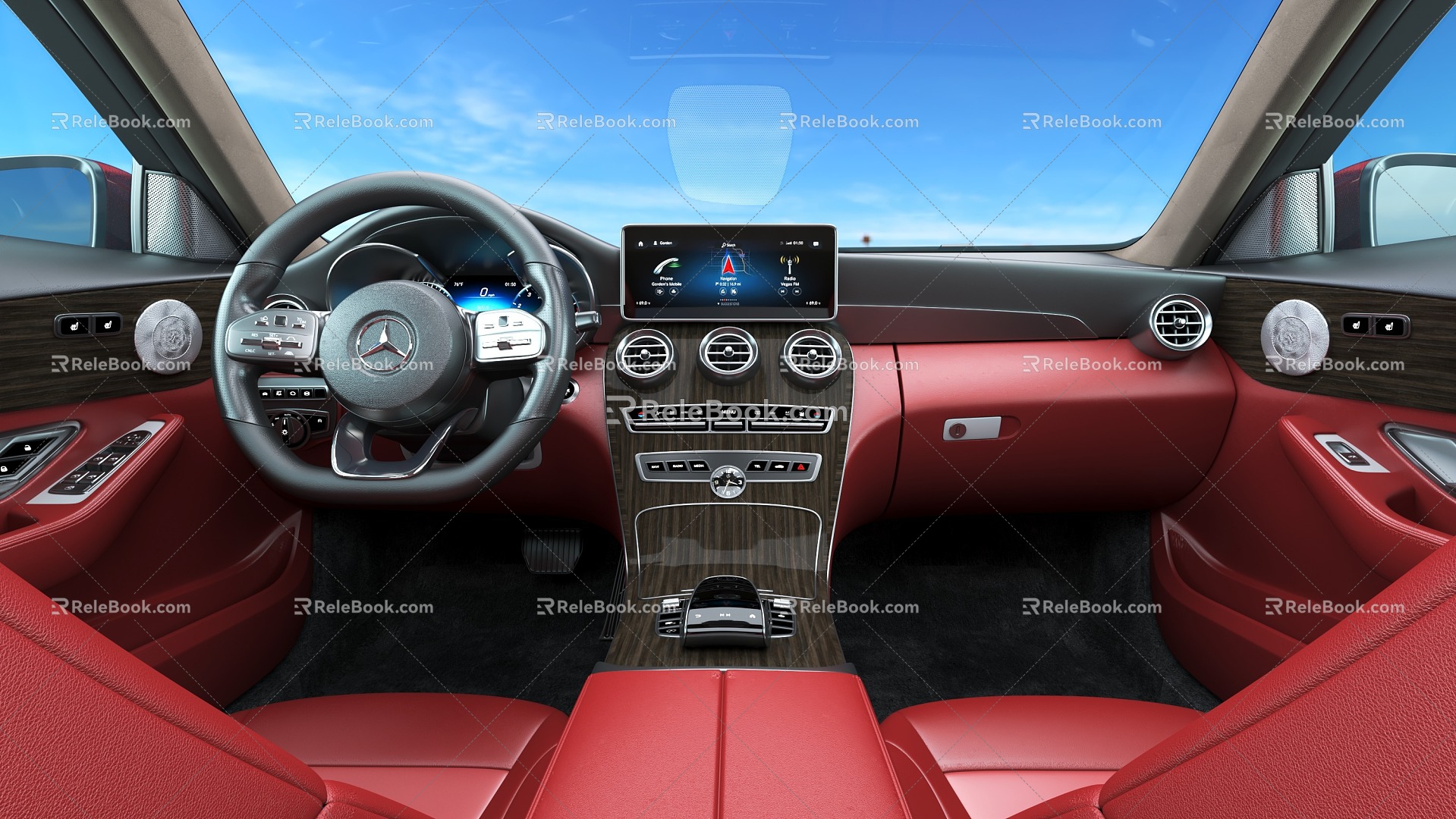 Mercedes-Benz interior sedan 3d model