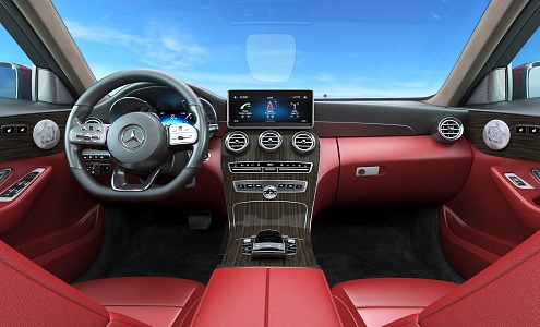 Mercedes-Benz interior sedan 3d model