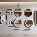 Mirror mirror toilet mirror shaped mirror full-length mirror 3d model