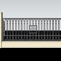 Building Exterior Wall With Traditional Grille And Square Decorative Window In Black And White Design