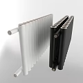 Modern White and Black Radiators for Home Heating as Essential Household Appliances