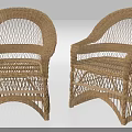 Handwoven Rattan Leisure Chairs With Comfortable Woven Design For Outdoor Indoor Use