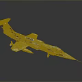 Detailed Aircraft Model With Exposed Internal Structure And Metal Exterior Design