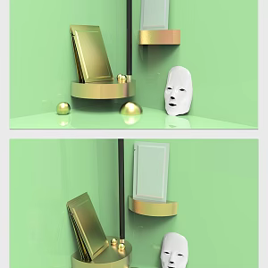 Modern Mask Indoor Mask Small 3d model