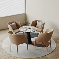 Modern leisure table and chair combination negotiation table and chair combination 3d model