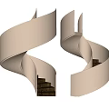 Stairs Rotation Stairs 3d model