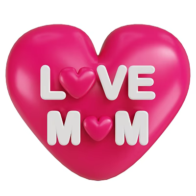 Modern Love Mother's Day Gift Love Jewelry Cartoon Love Jewelry Cartoon Mother's Day Gift 3d model