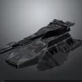 Futuristic Armored Combat Weapon Vehicle with Camouflage Paint Heavy Cannon And Advanced Design