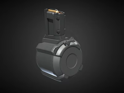 Military Hand Grenade With Black Metal Body And Yellow Safety Pin 3d model