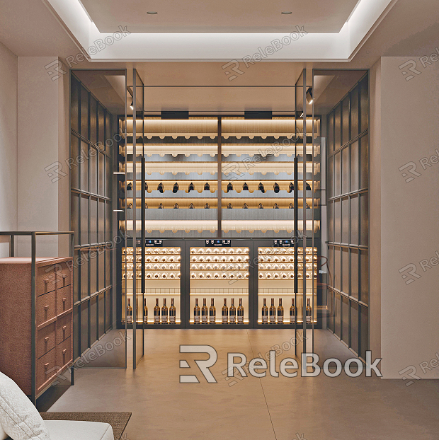 Modern Wine Cellar Wine Tasting Room Wine Cellar model