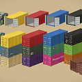 Container 3d model