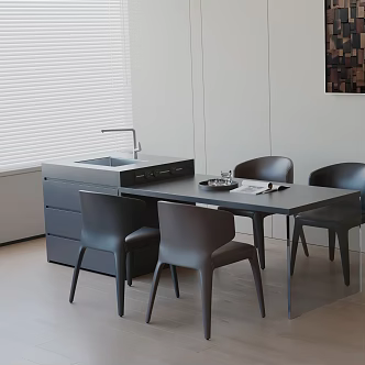 Modern table combination 3d model
