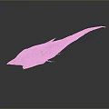Fish Shaped Decorative Household Item In Pink Blue With Large Eyes And Slender Body