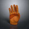 Brown Leather Gloves For Daily Use With Comfortable Fit And Durable Material
