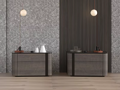 Elegant Luxury Kitchen Interior With Modern Cabinets And Decorative Items 3d model