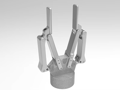 Industrial Clamp Creative Shape Metal Braided 1055 3d model