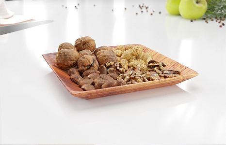 modern dried fruit dried walnut 3d model