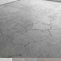 Rough Concrete Pavement Surface With Visible Cracks And Textured Outdoor Ground