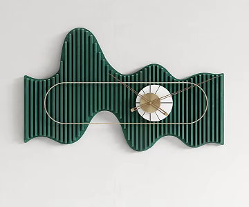 Light Luxury Clock Wall Decorations 3d model