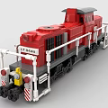 LEGO toy building blocks train locomotive 3d model