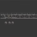 Industrial Metal Platform Structure With Railings And Multiple Walkway Sections