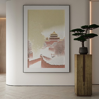 New Chinese Decorative Painting 3d model