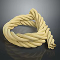 Yellow Braided Rope A Practical Multipurpose Household Essential For Daily Use 3d model