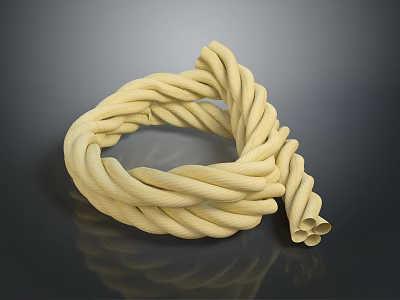 Yellow Braided Rope A Practical Multipurpose Household Essential For Daily Use 3d model Yellow Braided Rope A Practical Multipurpose Household Essential For Daily Use 3d model