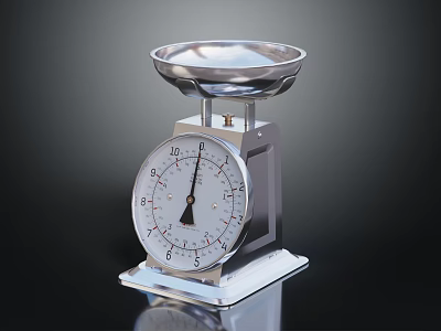 Stainless Steel Platform Scale With Dial For Accurate Weighing Operations 3d model