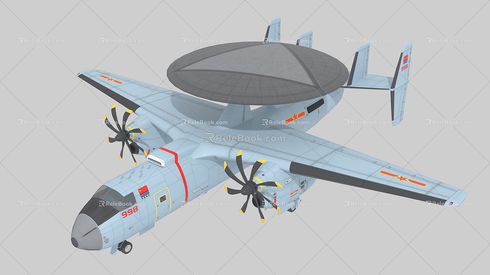 Air Police 600 KJ600 Naval Air Warning Aircraft 3d model