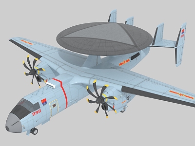 Air Police 600 KJ600 Naval Air Warning Aircraft 3d model