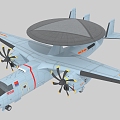 Air Police 600 KJ600 Naval Air Warning Aircraft 3d model