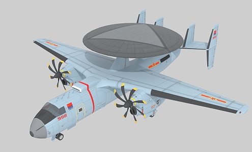 Air Police 600 KJ600 Naval Air Warning Aircraft 3d model