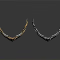 Elegant Decorative Masks With Golden Silver Design Beaded Tassels And Blue Gemstone