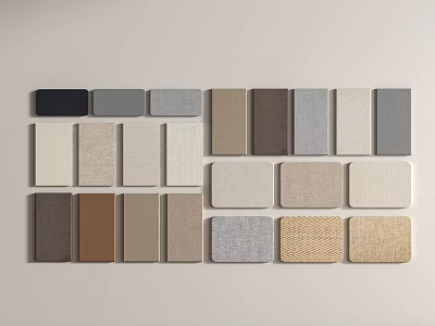 Assorted Wainscoting Panels Showcasing Various Colors And Textures For Interior Design 3d model