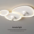 Modern Annular Ceiling Light Design With Circular Shape And LED Lighting 3d model