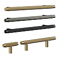 Bathroom Cabinet Frame With Modern Brass Handles And Elegant Design Details