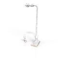 Silver Adjustable Mechanical Arm Equipment With Square Base And Small Component