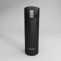 Black Vacuum Insulated Cup With Press Button Lid For Thermal Retention