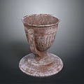 Vintage Ceramic Cup With Handle And Textured Base For Home Use